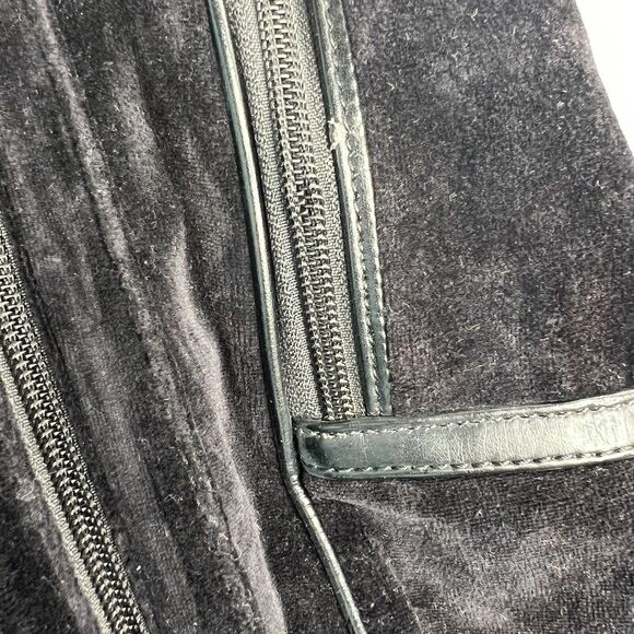 Y2K‎ Vintage JUICY COUTURE Black Velour Backpack Bookbag Weekend Bag Travel main image 16